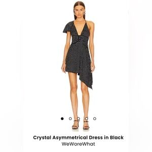 WeWoreWhat Crystal Asymmetrical Dress